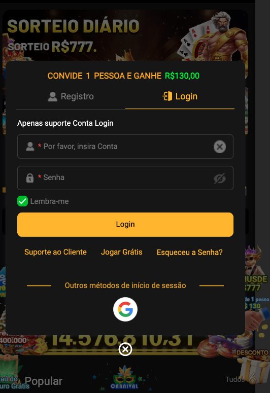 Aplicativo móvel 135BET